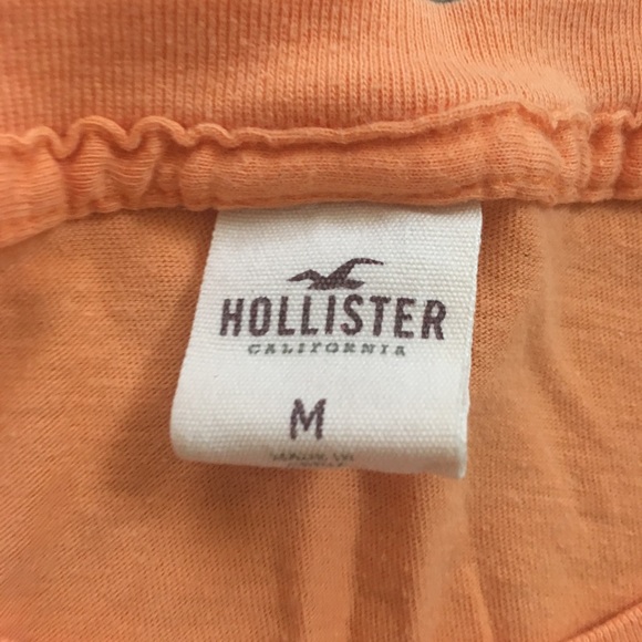 Hollister size medium orange T-shirt lightly worn - Picture 3 of 4